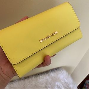 Michael Kors jet set Large trifold wallet